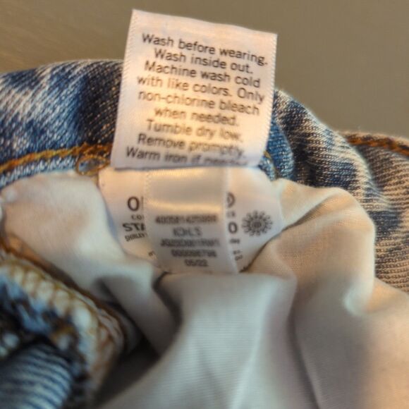 SO Highest Rise Baggy Dad Jeans Womens 3 26 Blue Denim Distressesd Ripped - Picture 7 of 7